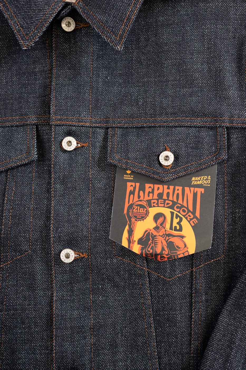 21oz - Elephant 13 Red Core - Denim Jacket