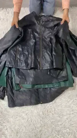 90s Vintage Unique-Style Leather Structure Jackets - 13 Pcs