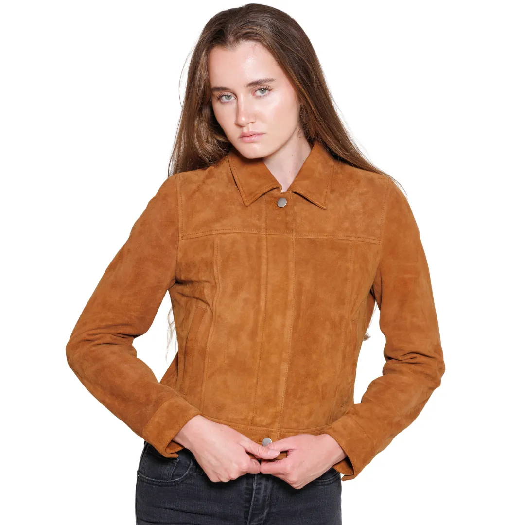 ALYSSA - Women's Suede Leather Jacket