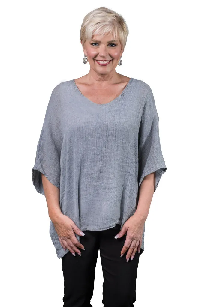 Anastasia Linen Top (BSS174) - FINAL SALE