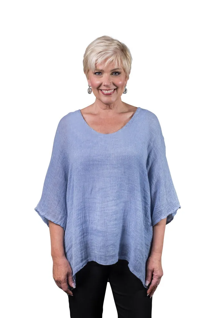 Anastasia Linen Top (BSS174) - FINAL SALE