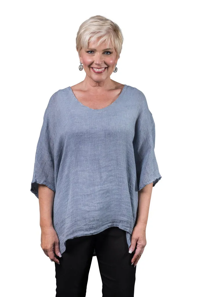 Anastasia Linen Top (BSS174) - FINAL SALE