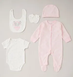 Baby Girl Clothing Set 'Hearts'