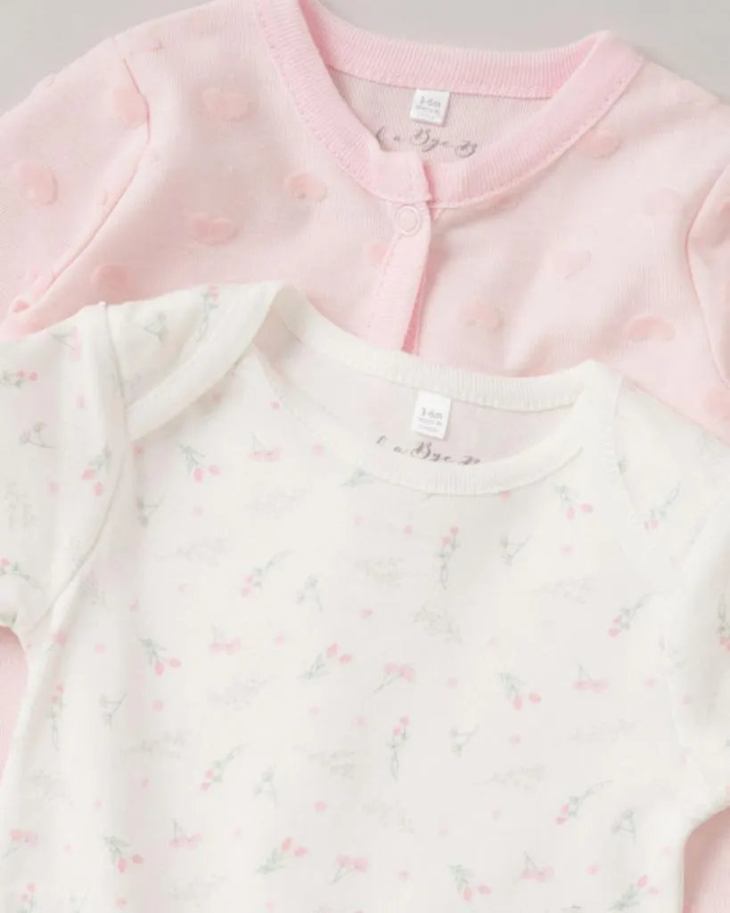 Baby Girl Clothing Set 'Hearts'