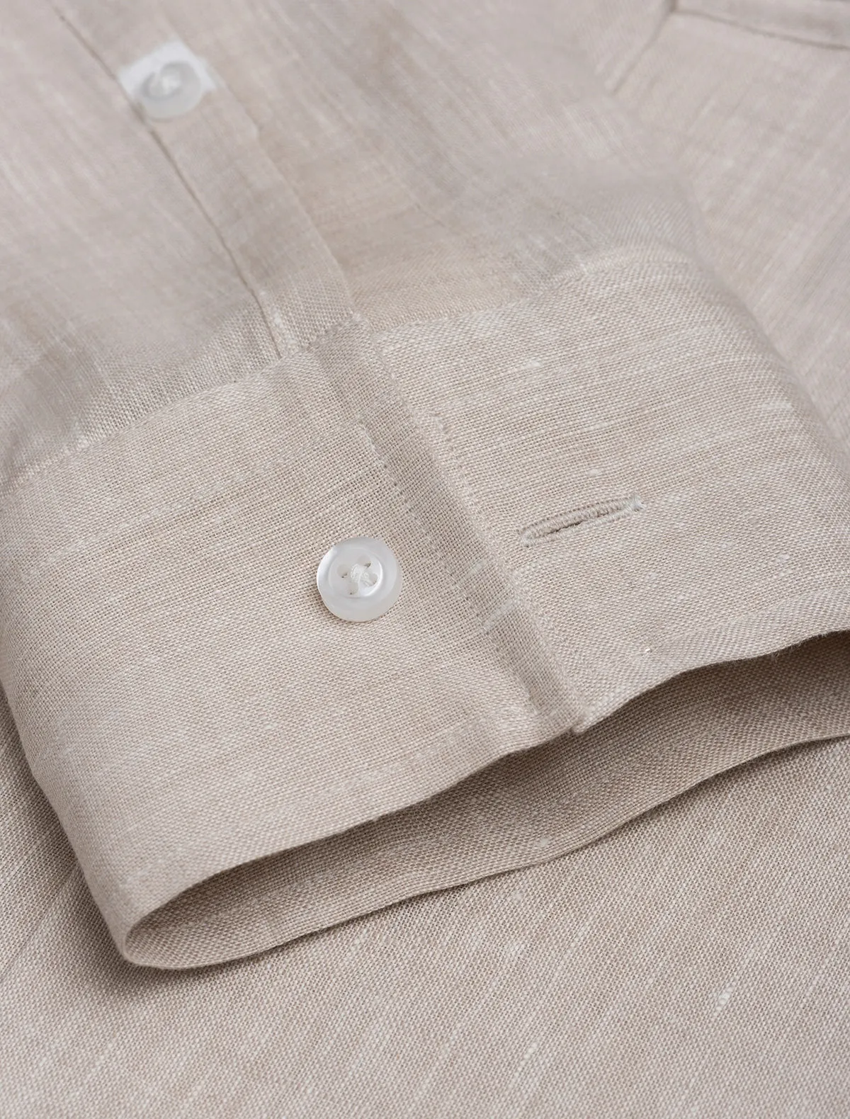 BEIGE LINEN SHIRT