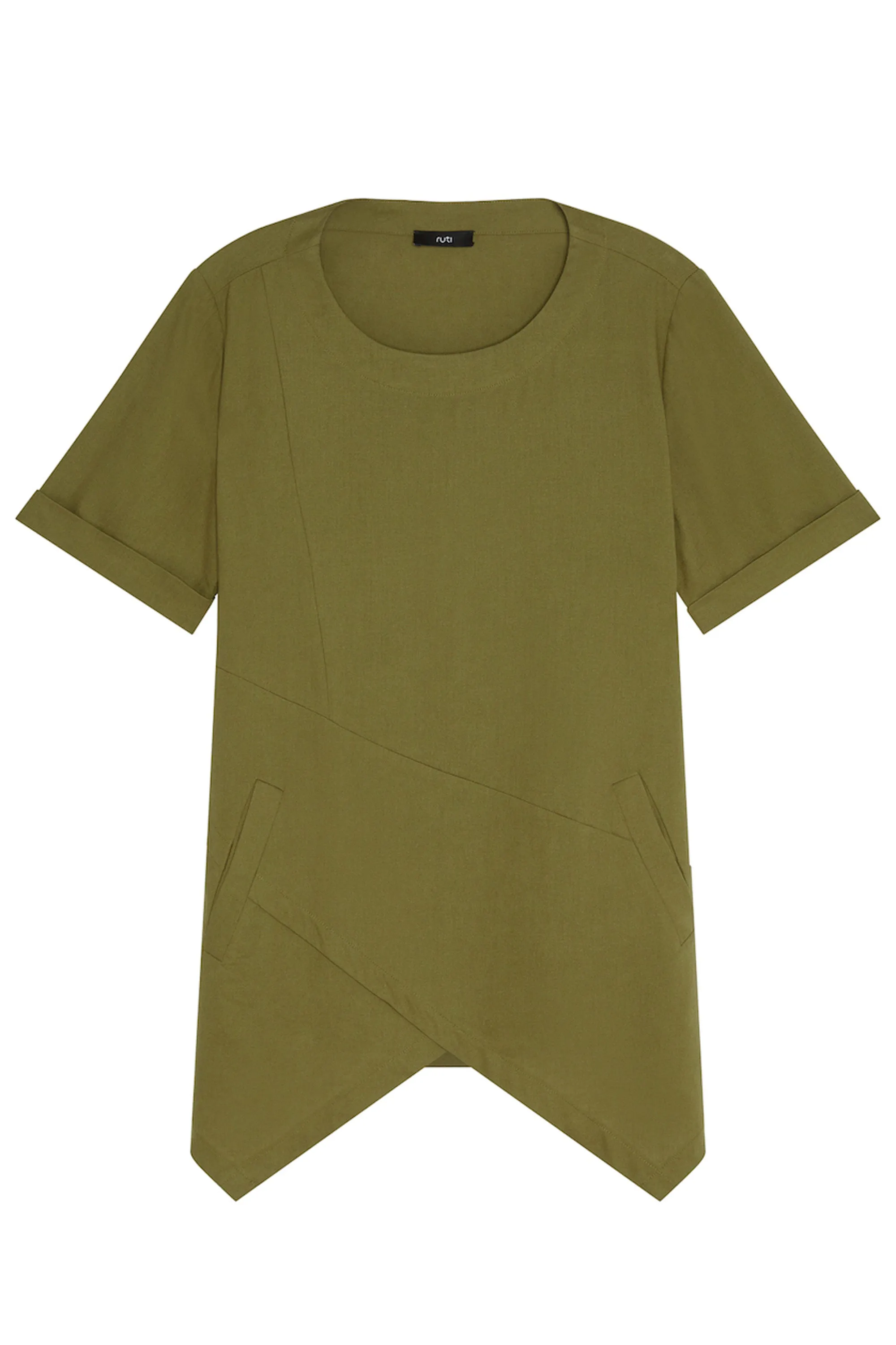 Breezy Asymmetric Linen Top