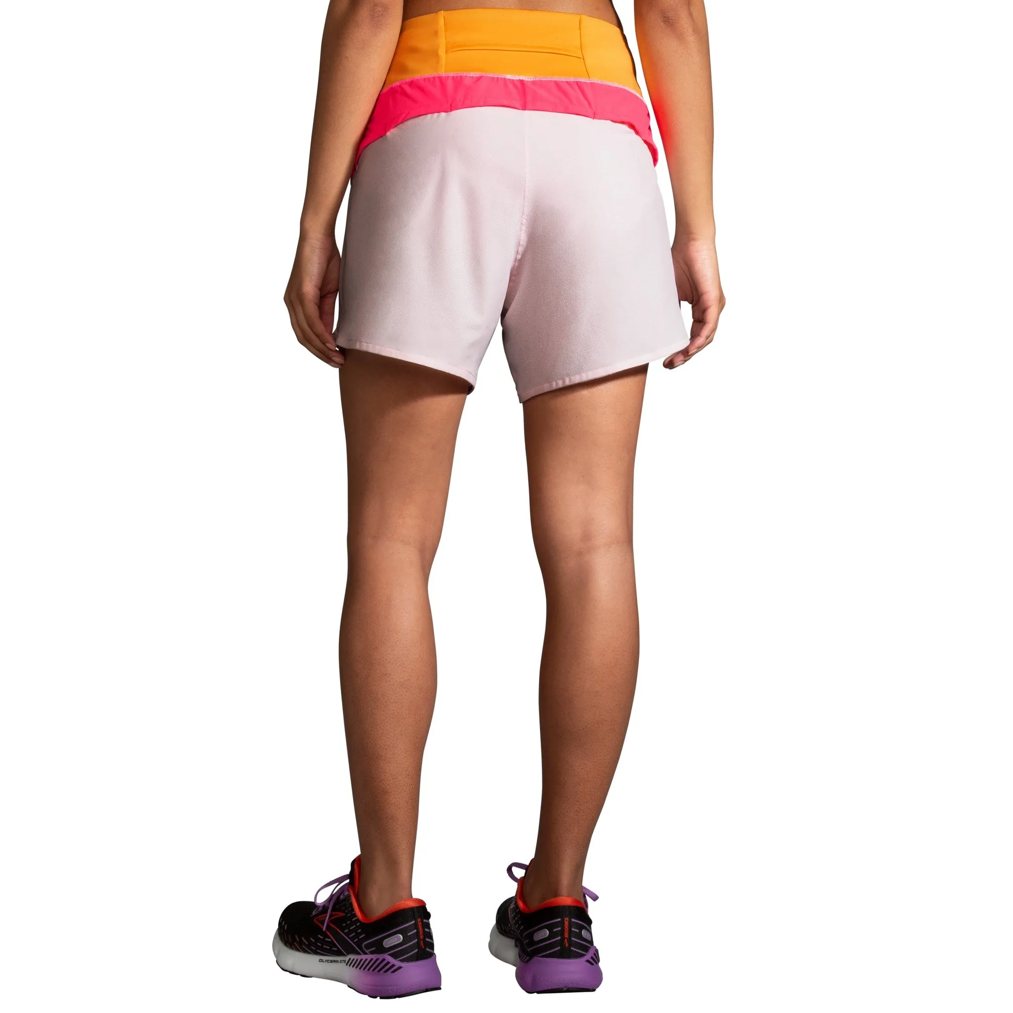 Brooks | Chaser 5" Short | Women's | Quartz/Hyper Pink/Sun Glow