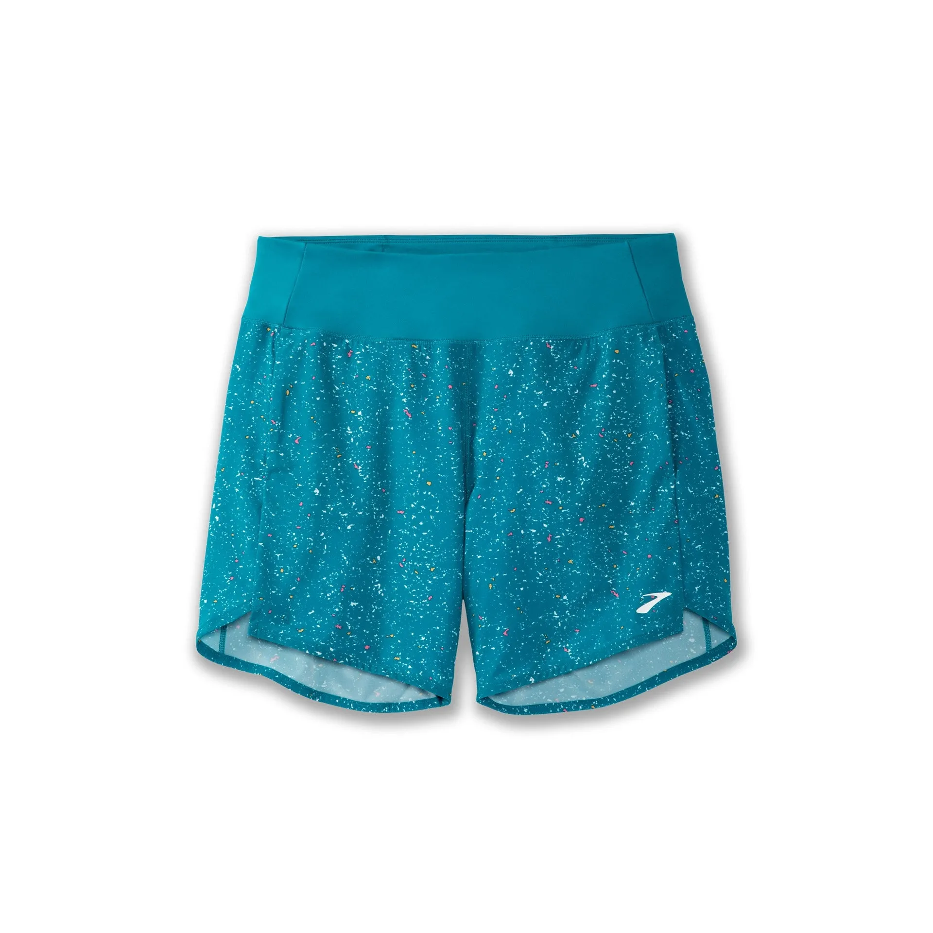 Brooks | Chaser 7" Shorts | Women's | Lagoon Speckle Print/Lagoon