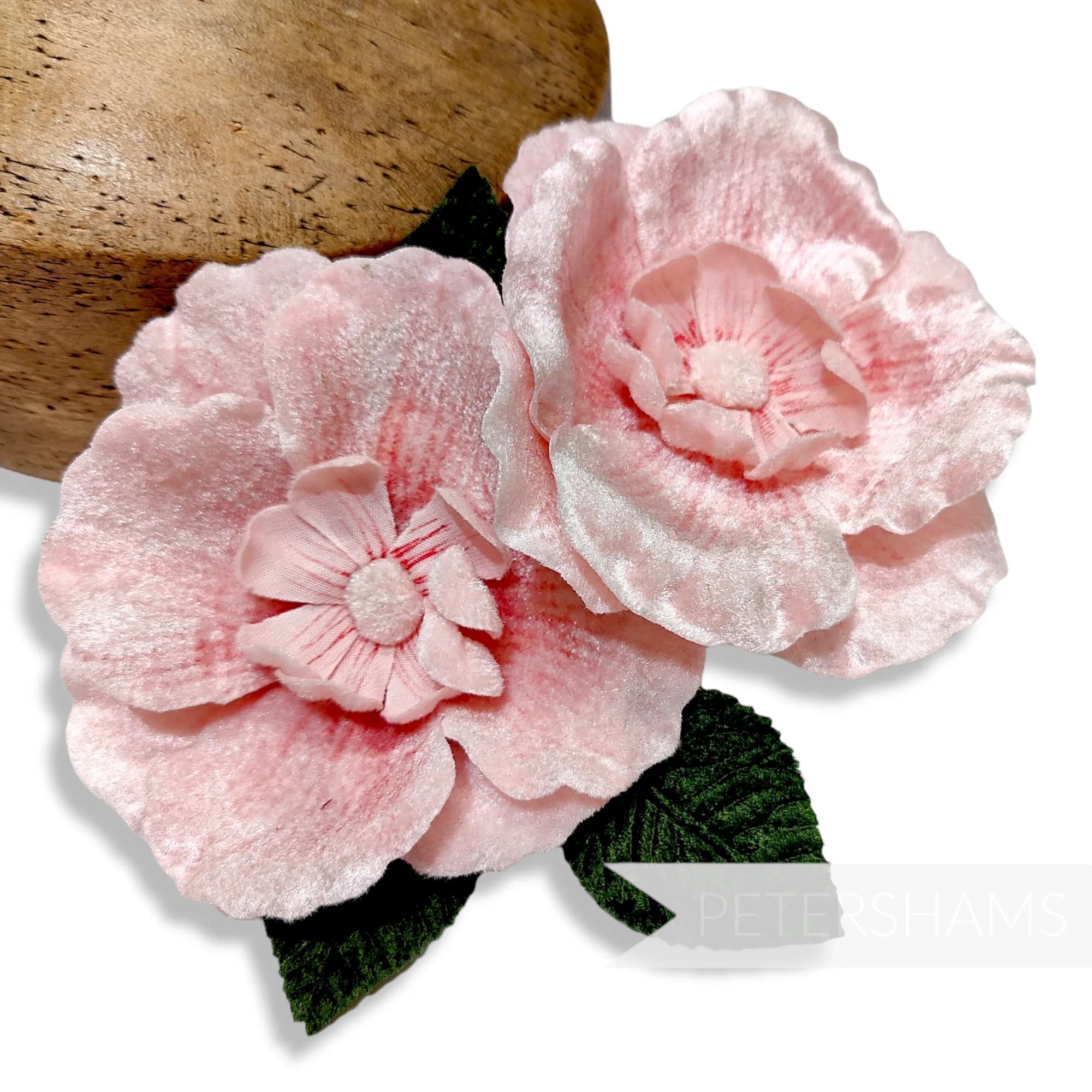 'Brynleigh' Super Lush Hand Painted Velvet Double Hat Flower