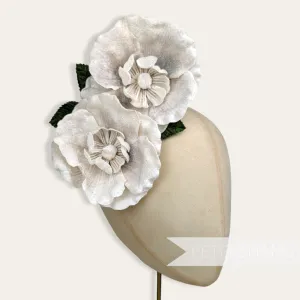 'Brynleigh' Super Lush Hand Painted Velvet Double Hat Flower