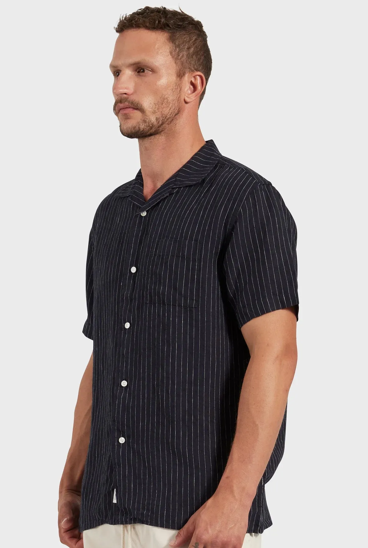 Cannon Short Sleeve Shirt in Navy