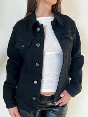 Carolyn Denim Jacket (Black)