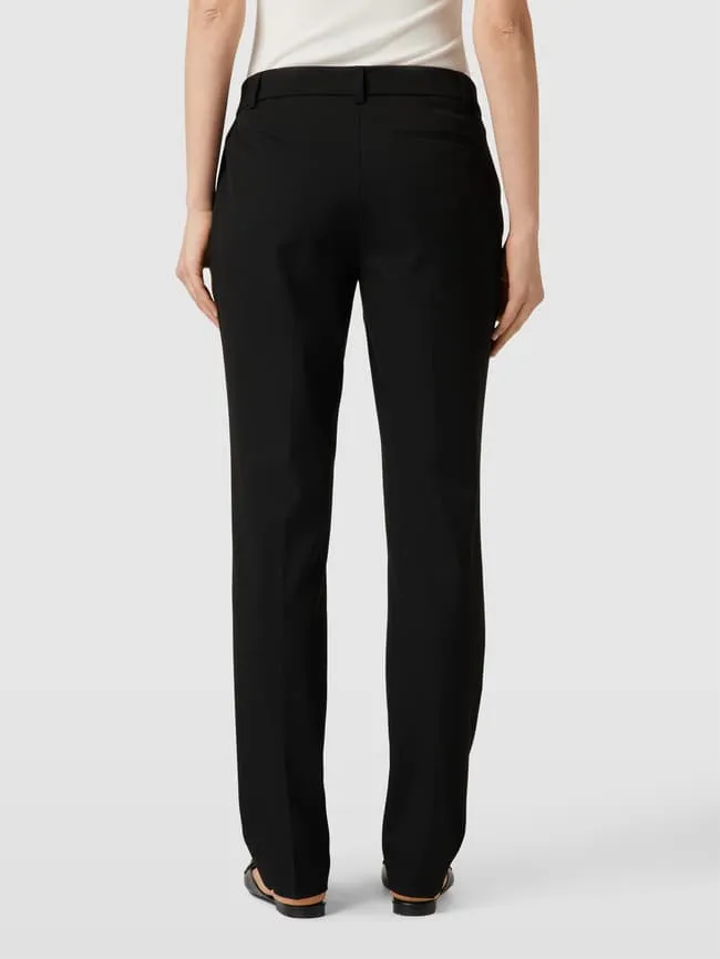 Christian Berg press pleated trousers, black