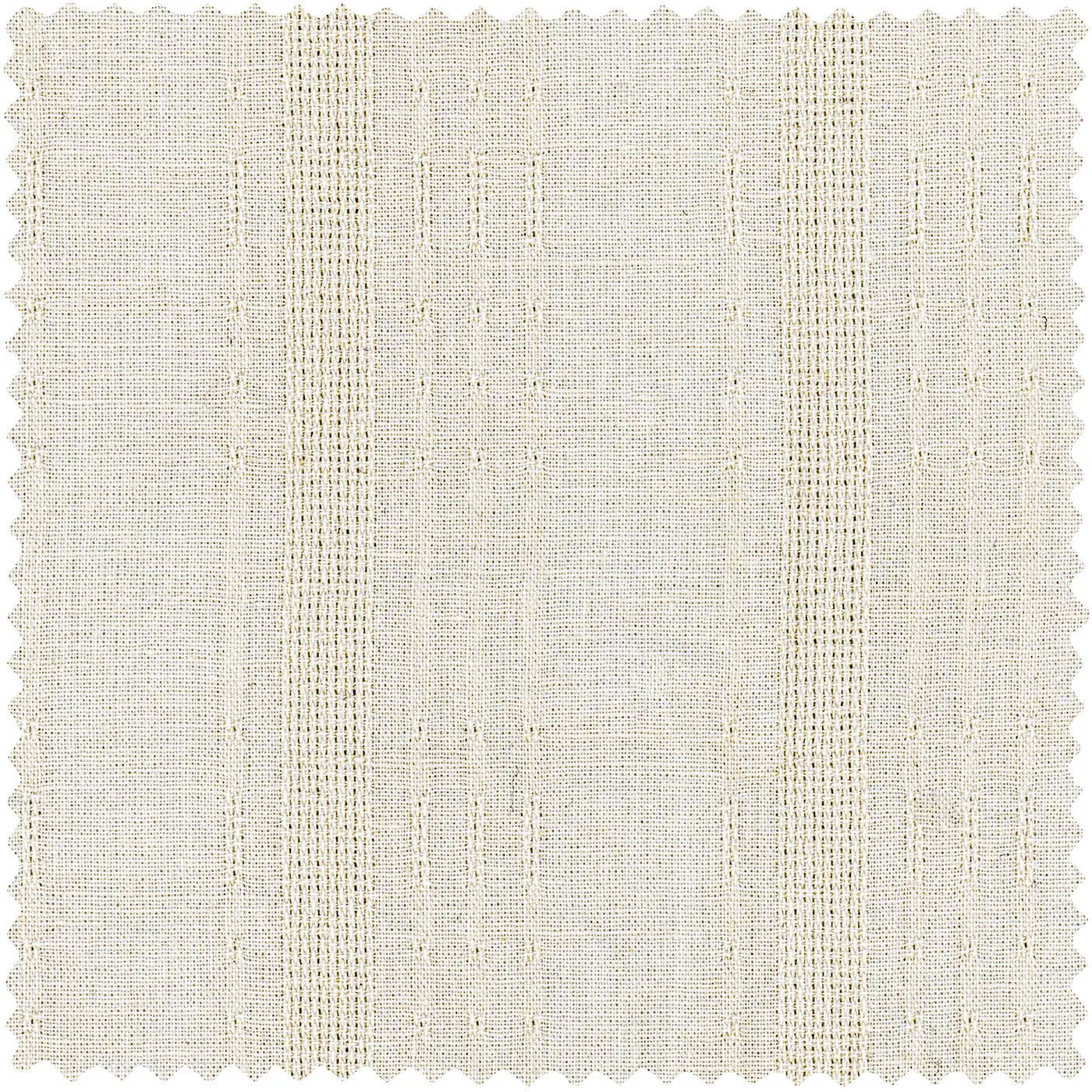 Cream Cotton/Linen Dobby Stripe