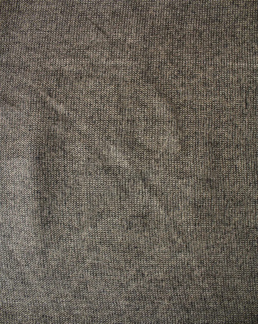 Dark Black and Cream Woolen Tweed Fabric