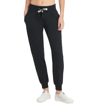 DKNY Women's Logo Drawstring Joggers, Black