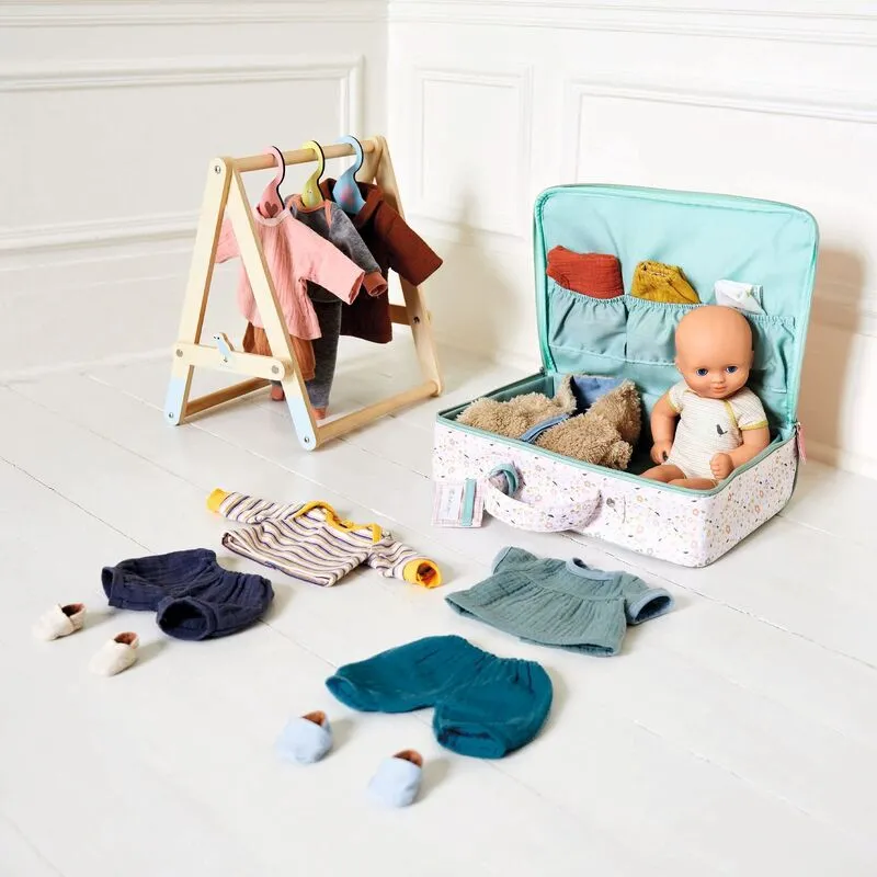 Doll's Clothing Rack with Hangers