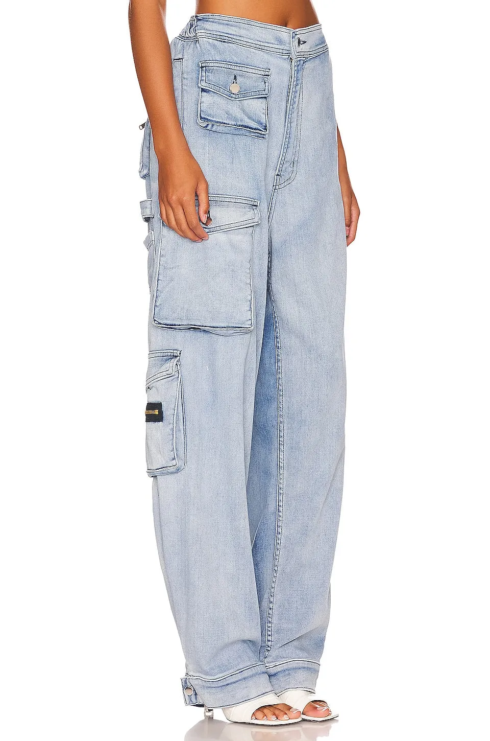 EB Denim Cargo Pants, Rain Wash