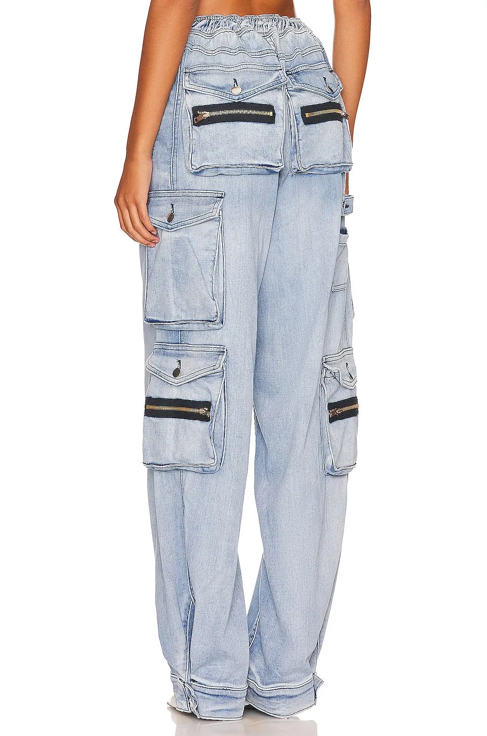 EB Denim Cargo Pants, Rain Wash