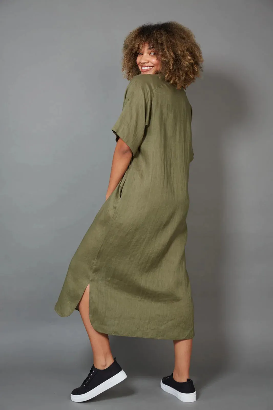 eb&ive - Studio Shirt Dress - Khaki