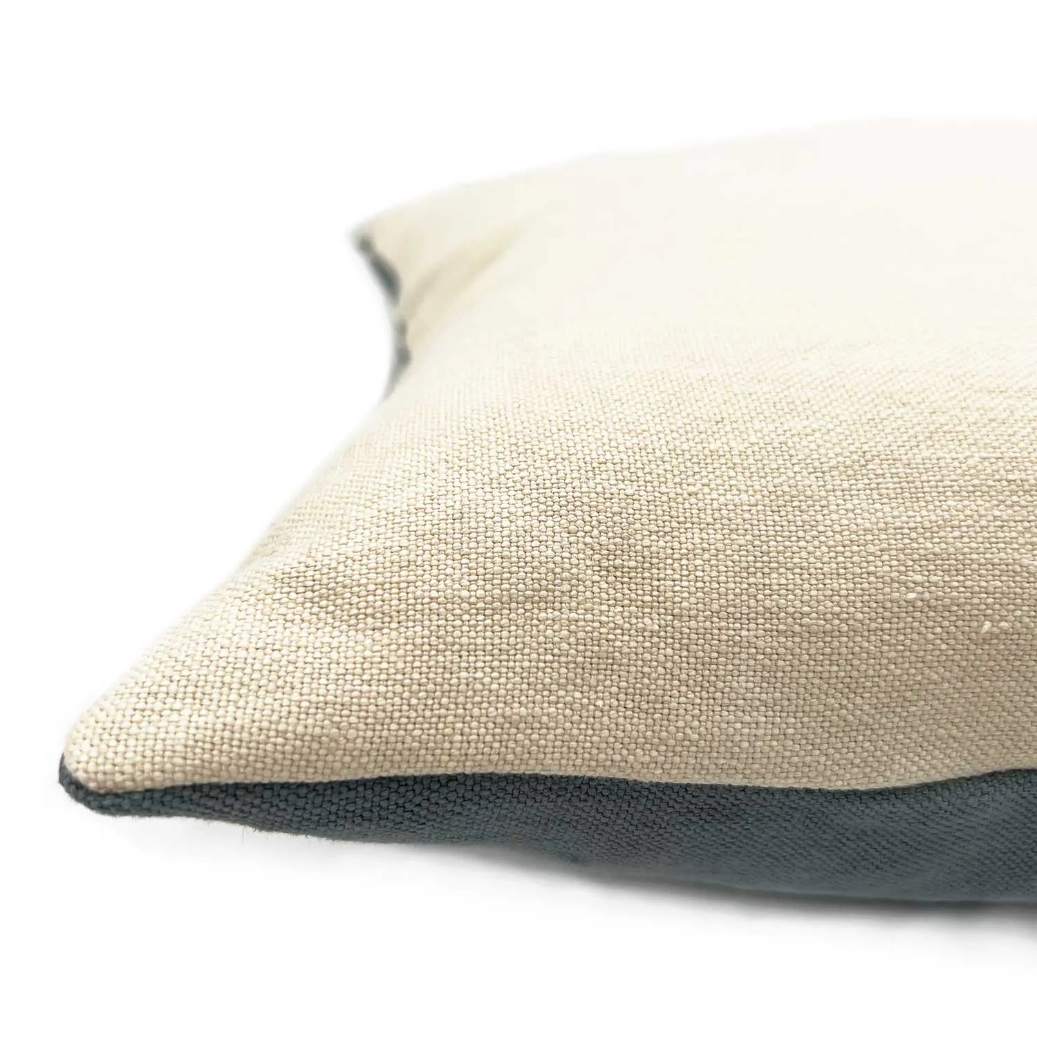 Elba Linen Cushion Cerulean/Eggshell