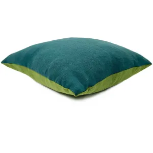 Elba Linen Cushion Mantis/Petrol