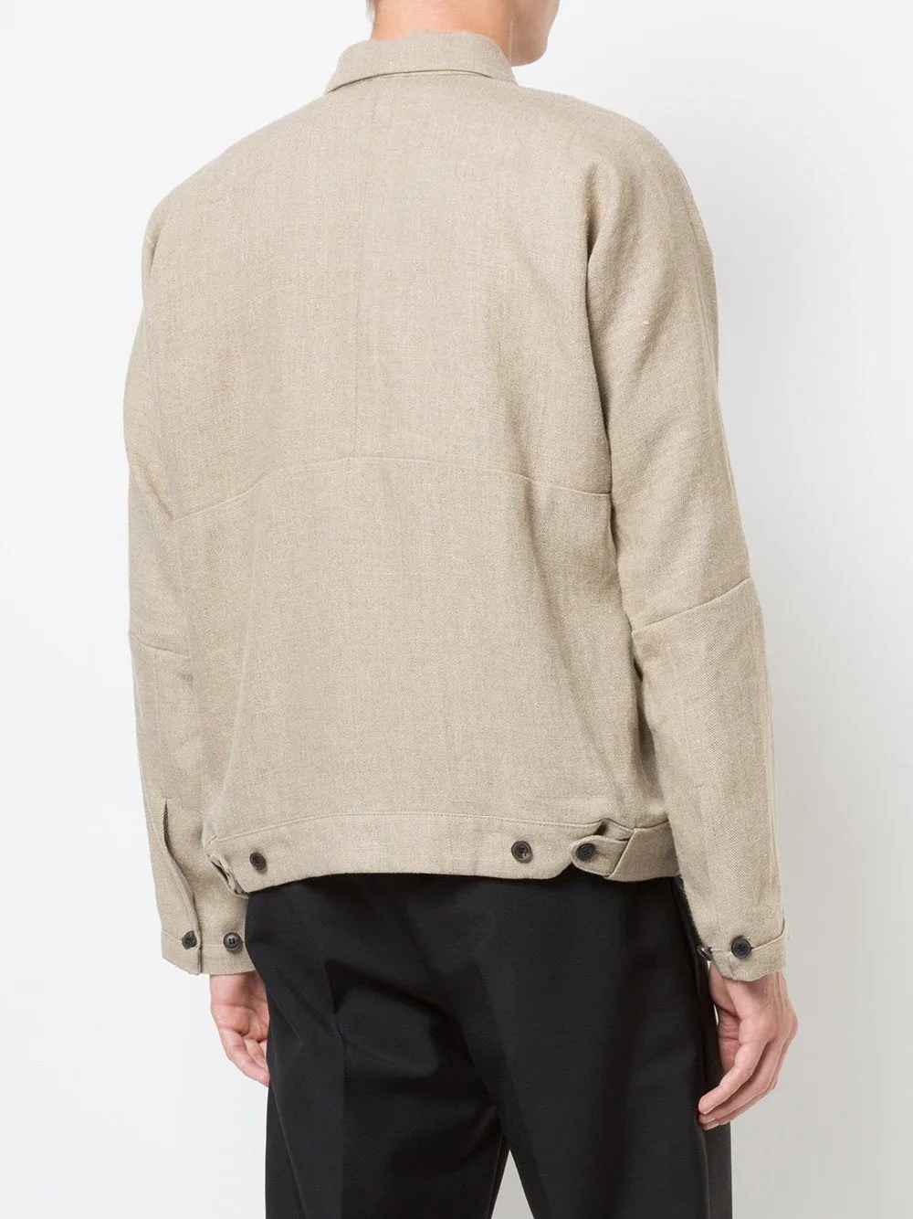 Flax Rough Canvas Loose Jacket