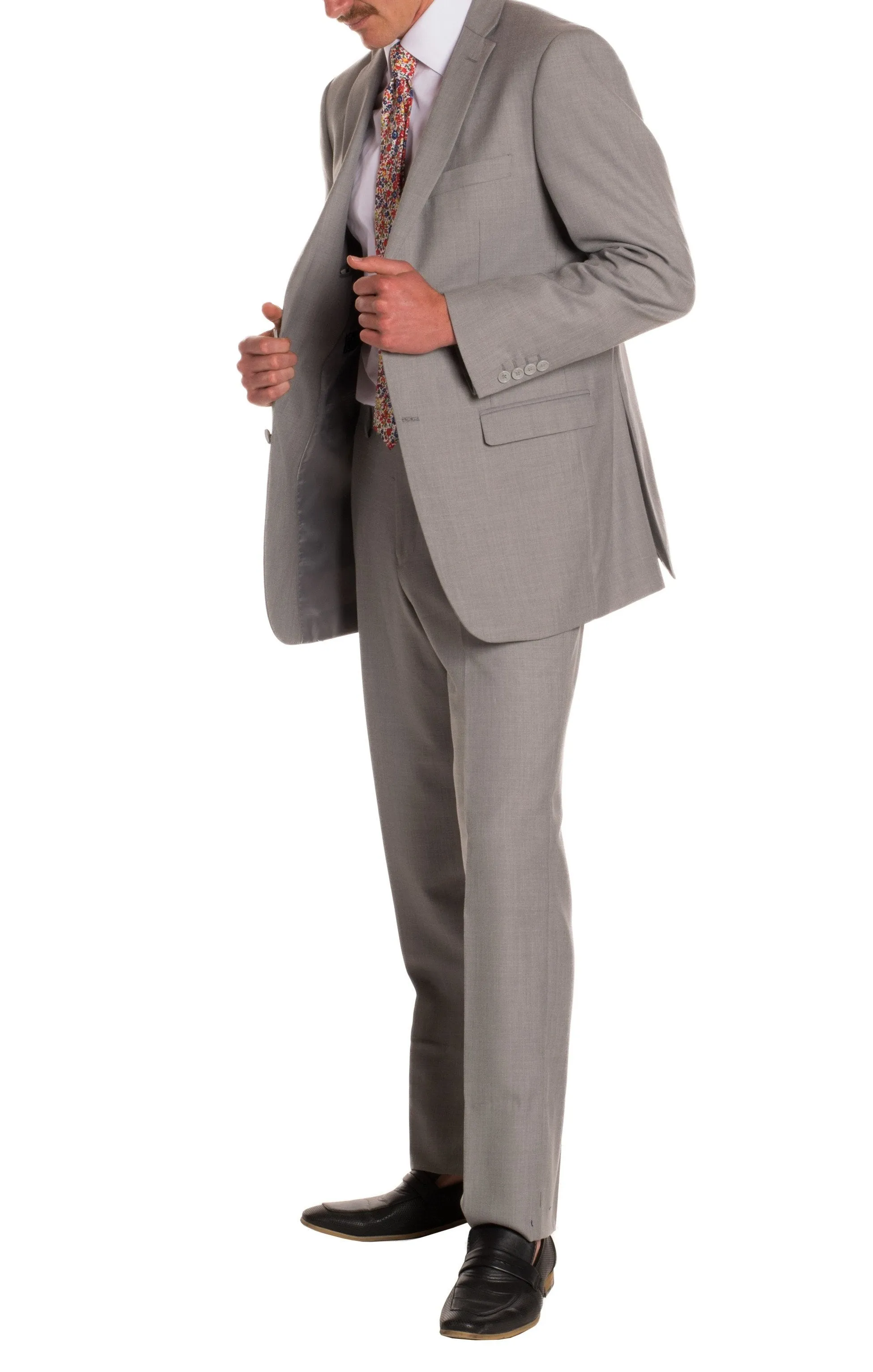 Ford Light Grey Regular Fit 2 Piece Suit