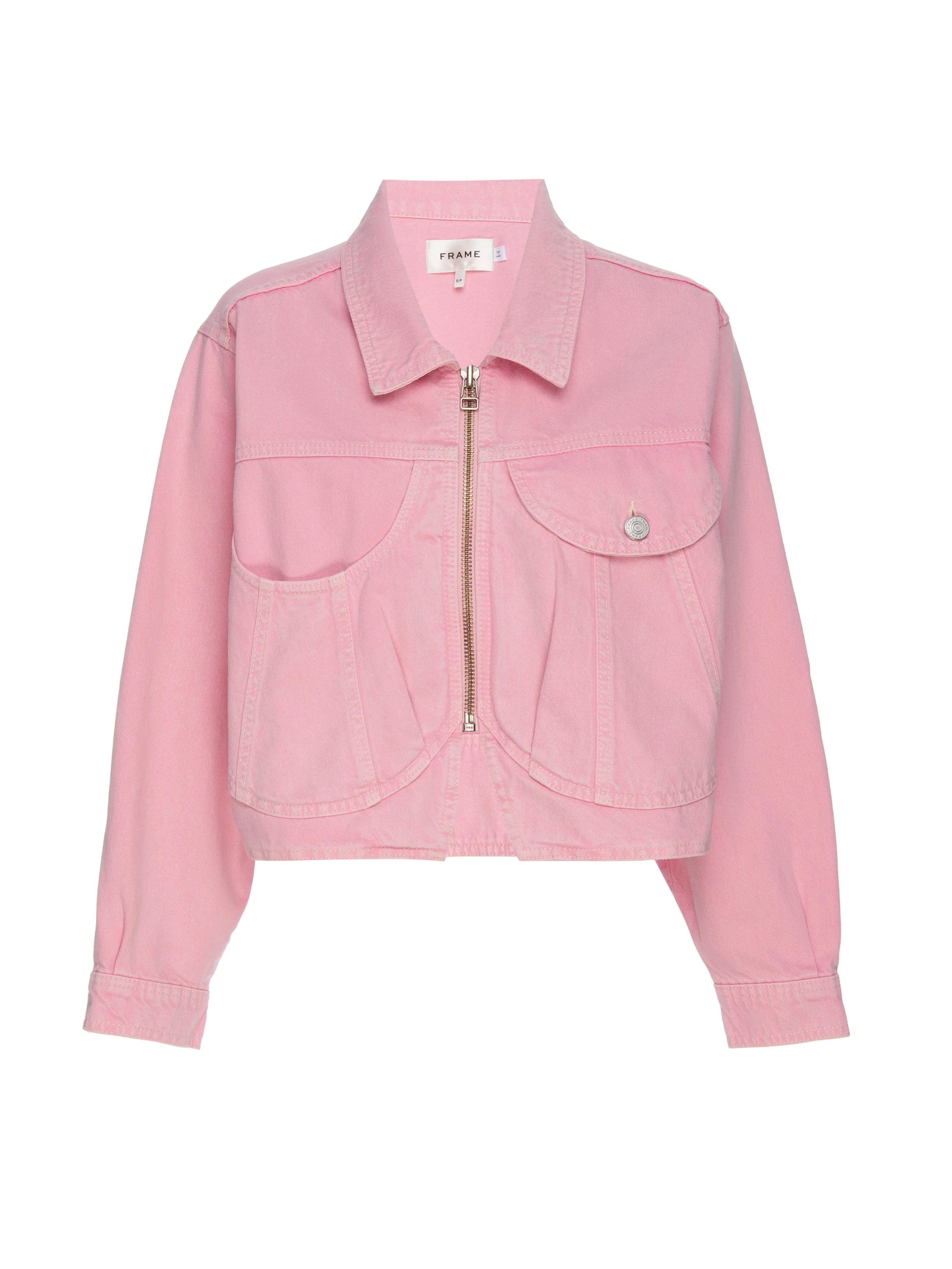 Fr24007 Pink Denim Jacket