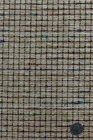 Gold/Multicolor Metallic Silk Tweed 41 Fabric