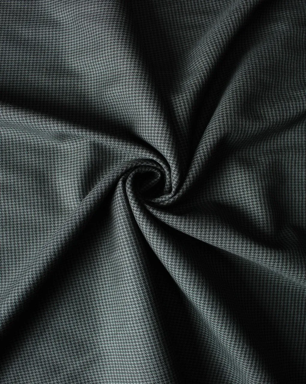 Green And Black Polyester Woolen Fabric