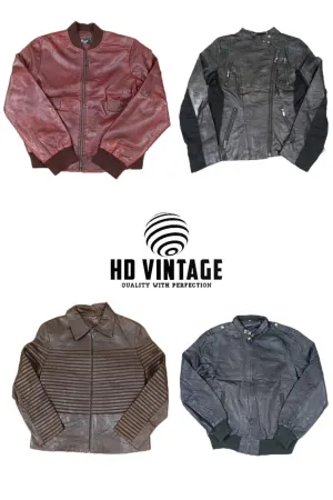 HD209 00s Biker Girls Leather Blazer Jackets - 13 pcs