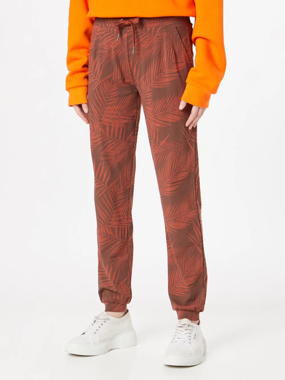 Iriedaily La Palma tapered trousers, rusty red