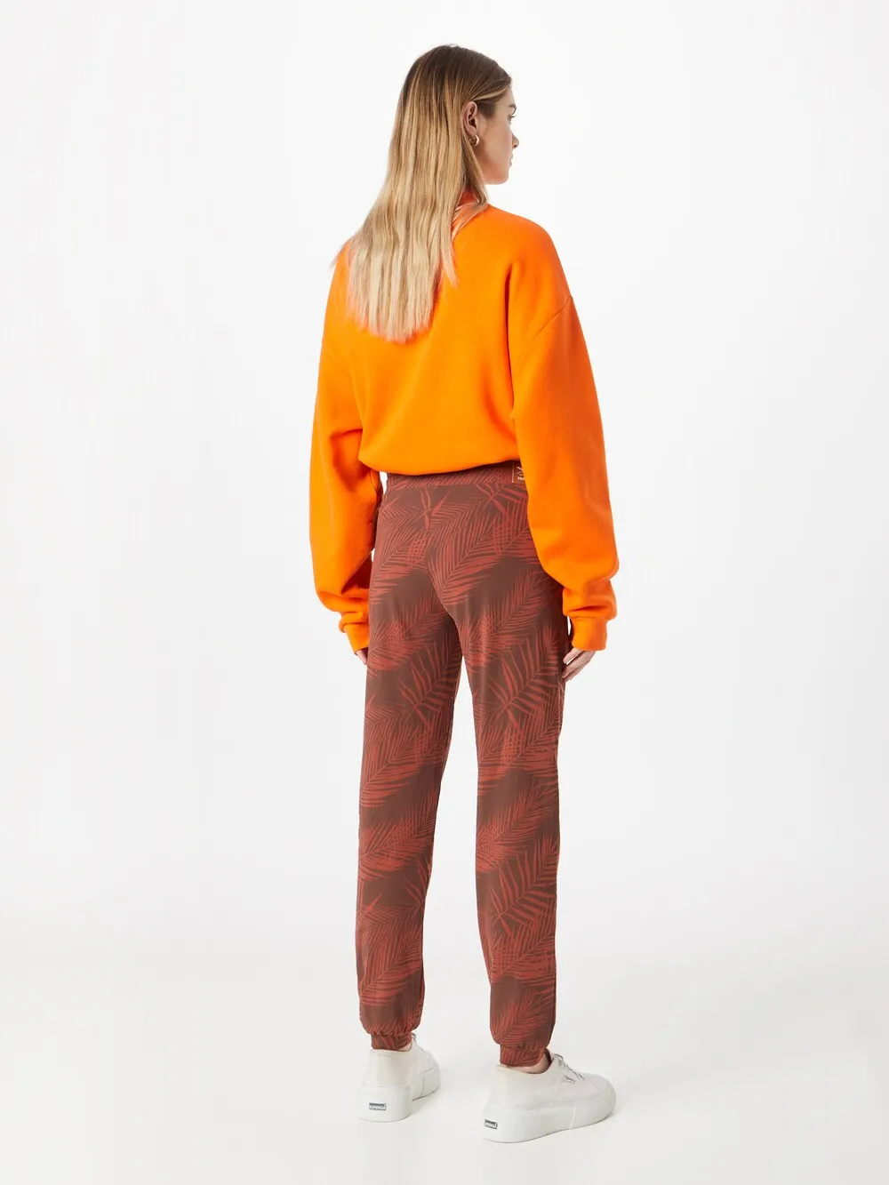 Iriedaily La Palma tapered trousers, rusty red