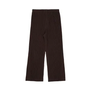 Issey Miyake Burnt Brown Pleated Pants