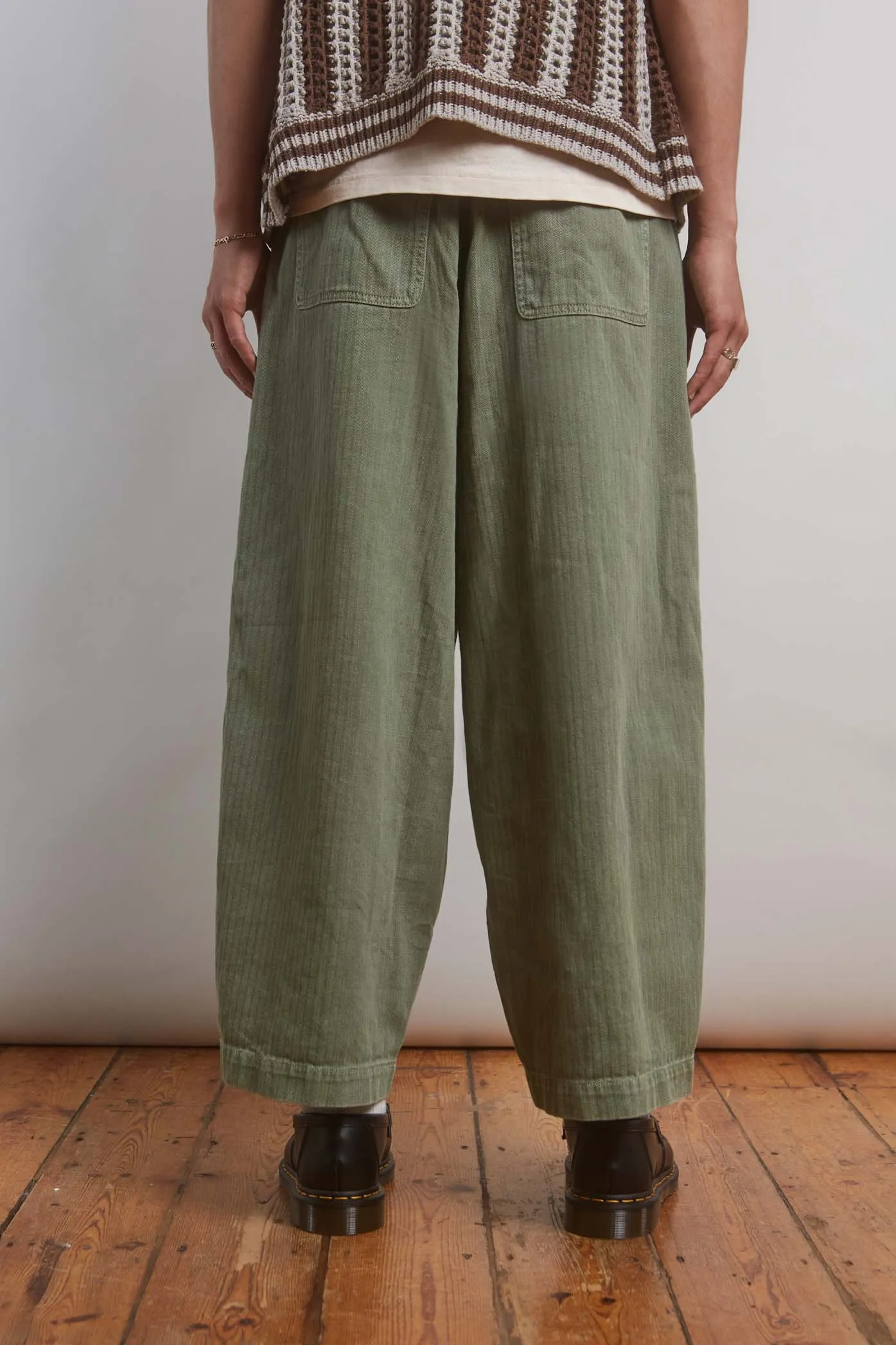 Khaki Balloon Pants