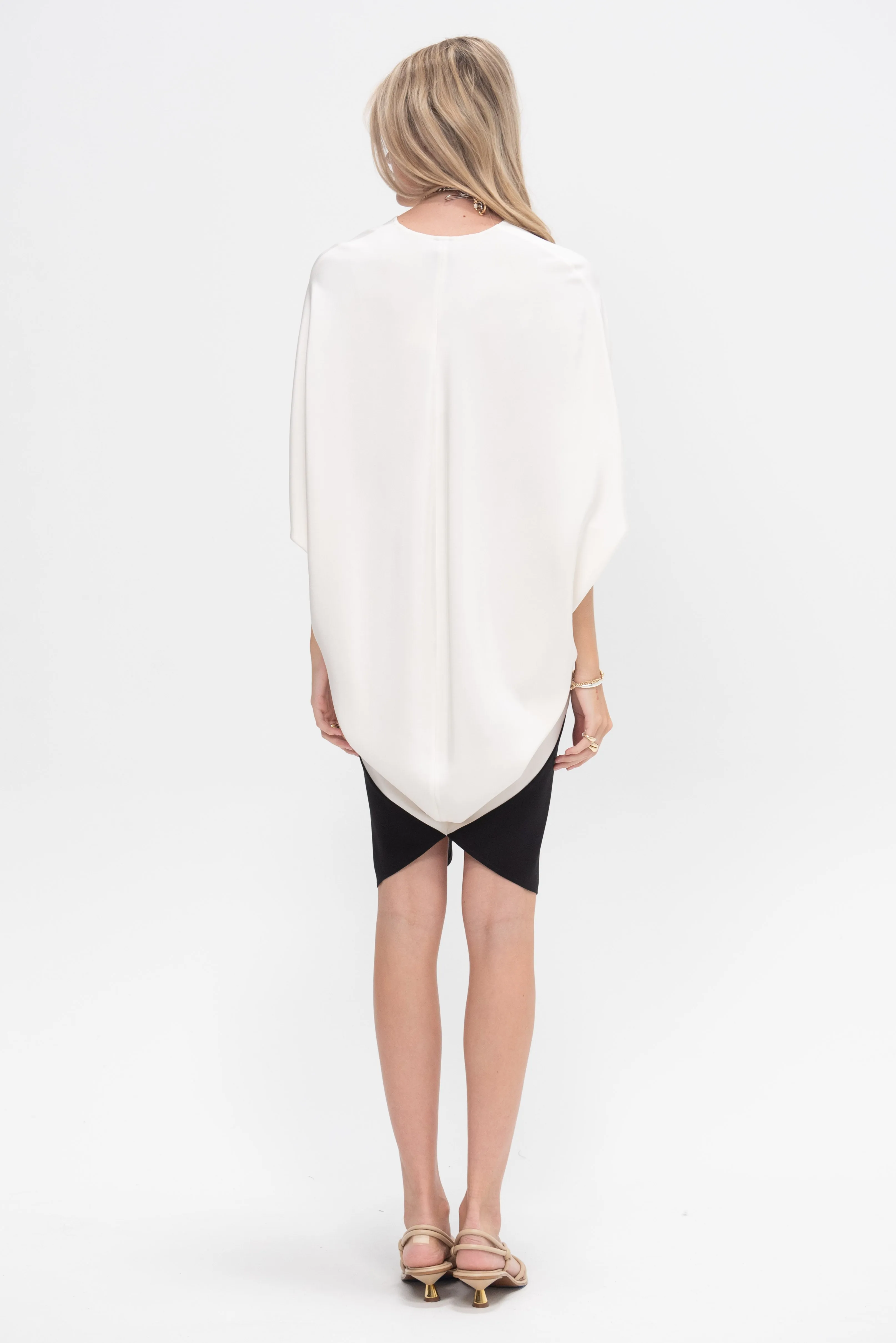 Koya Dress, White Pepper & Black