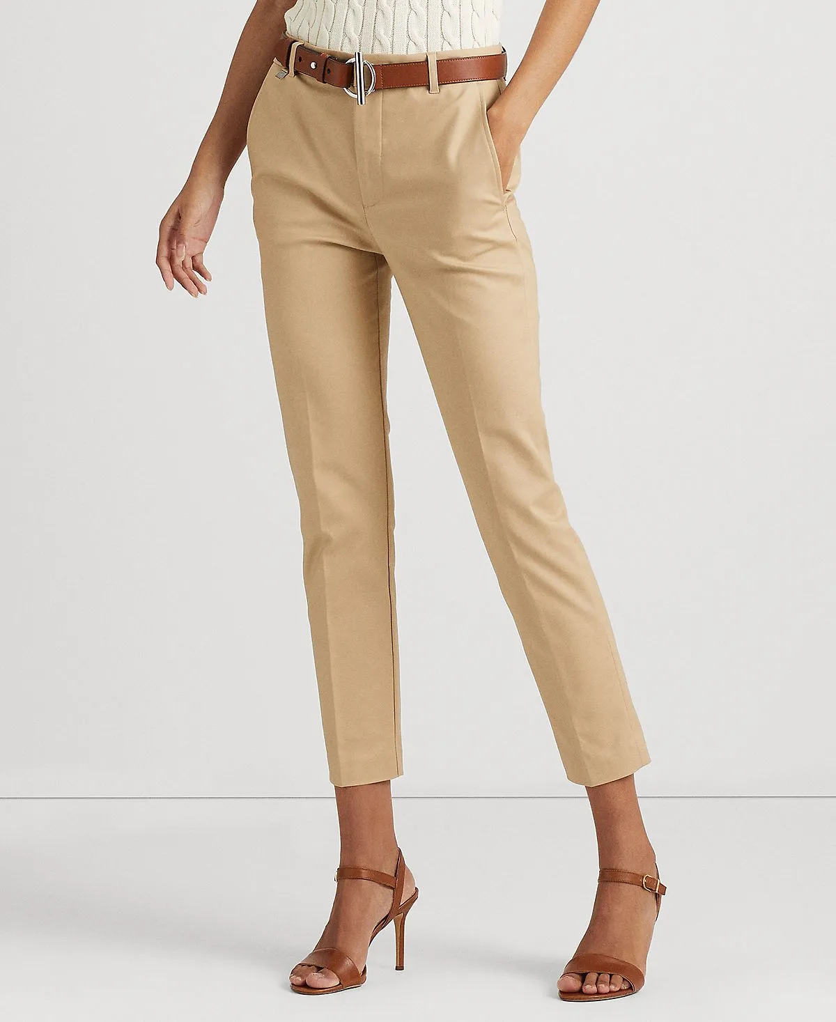 Lauren Ralph Lauren Reversible Stretch Cotton Pants