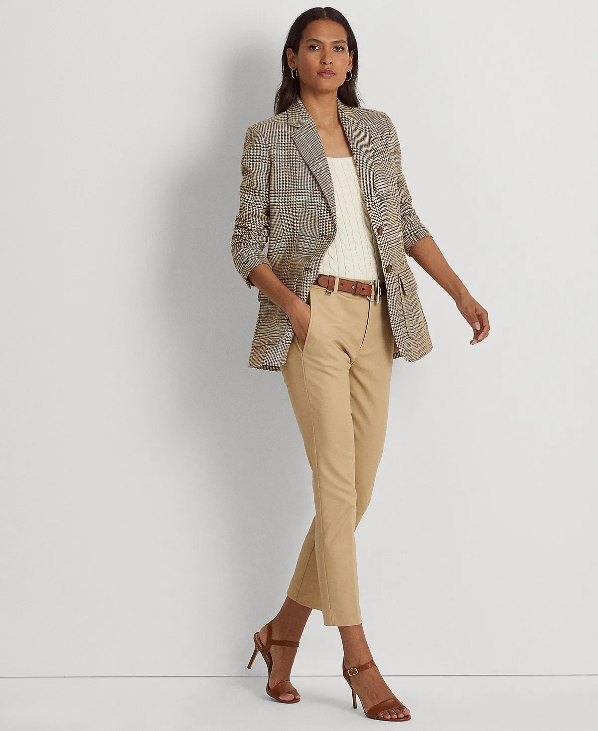 Lauren Ralph Lauren Reversible Stretch Cotton Pants