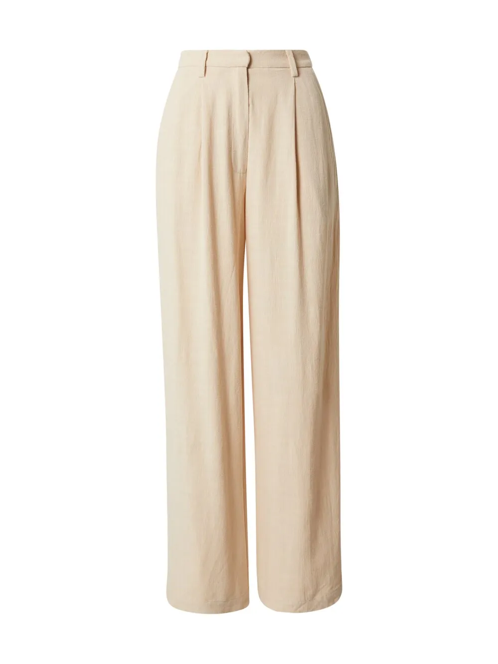 Leger By Lena Gercke Thora wide leg trousers with pleats in front, beige