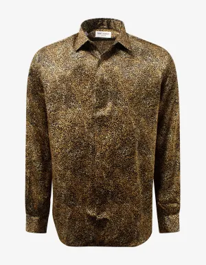 Leopard Print Silk Shirt