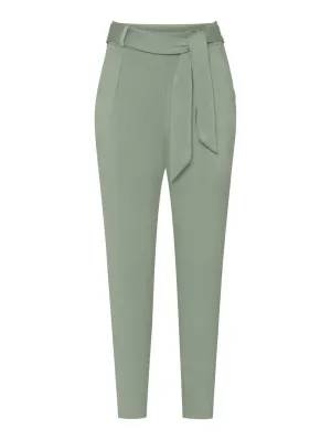 Les Lunes Jade Pleat Front Tapered Pants, Pastel Green