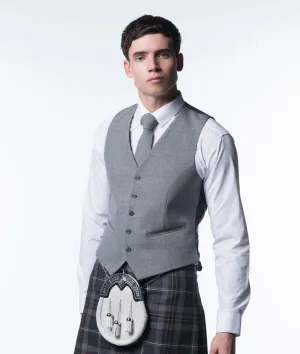 Lomond Grey Tweed 5 Button Waistcoat