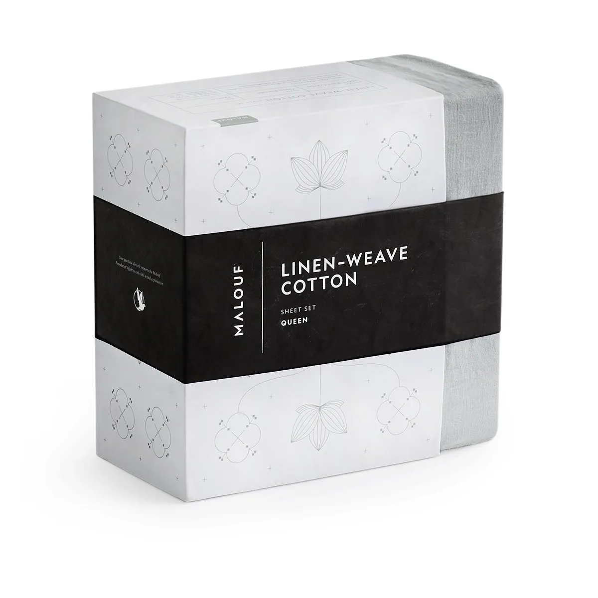 Malouf Linen-Weave Cotton Sheet Set