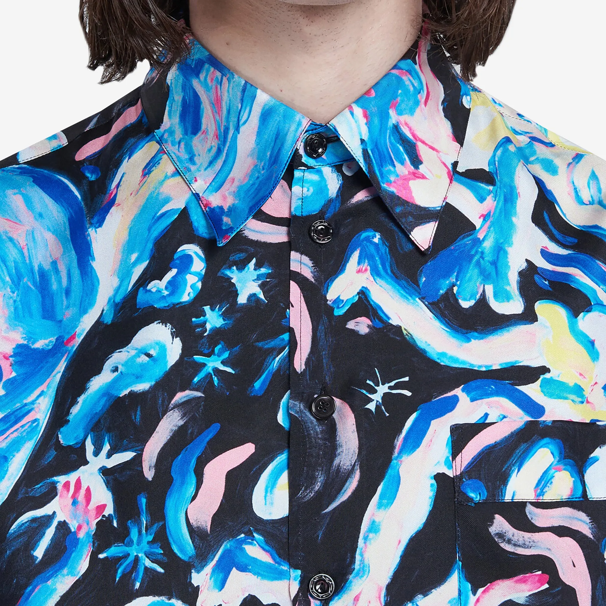 Marni Lucifer Print Silk Shirt