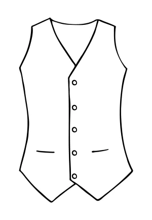 Men's Waistcoat in Iris