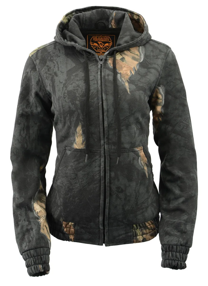 Milwaukee Leather MPL2779 Women's Mossy Oak Eclipse Zipper Front