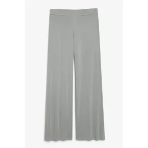 Monki Wide leg super-soft trousers, gray