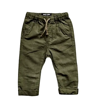 Next Baby Boys Khaki Linen Trousers