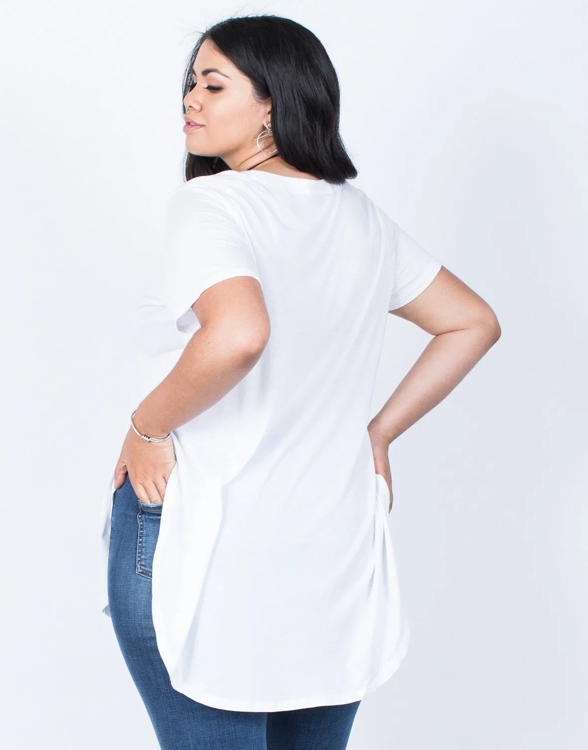 Plus Size Jamie Slit Tee